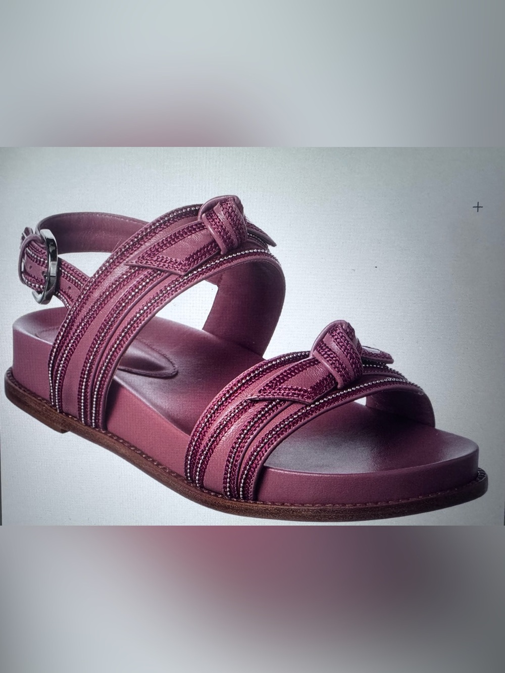 Alexandre Birman Rose Pink Braided Strap Sandals